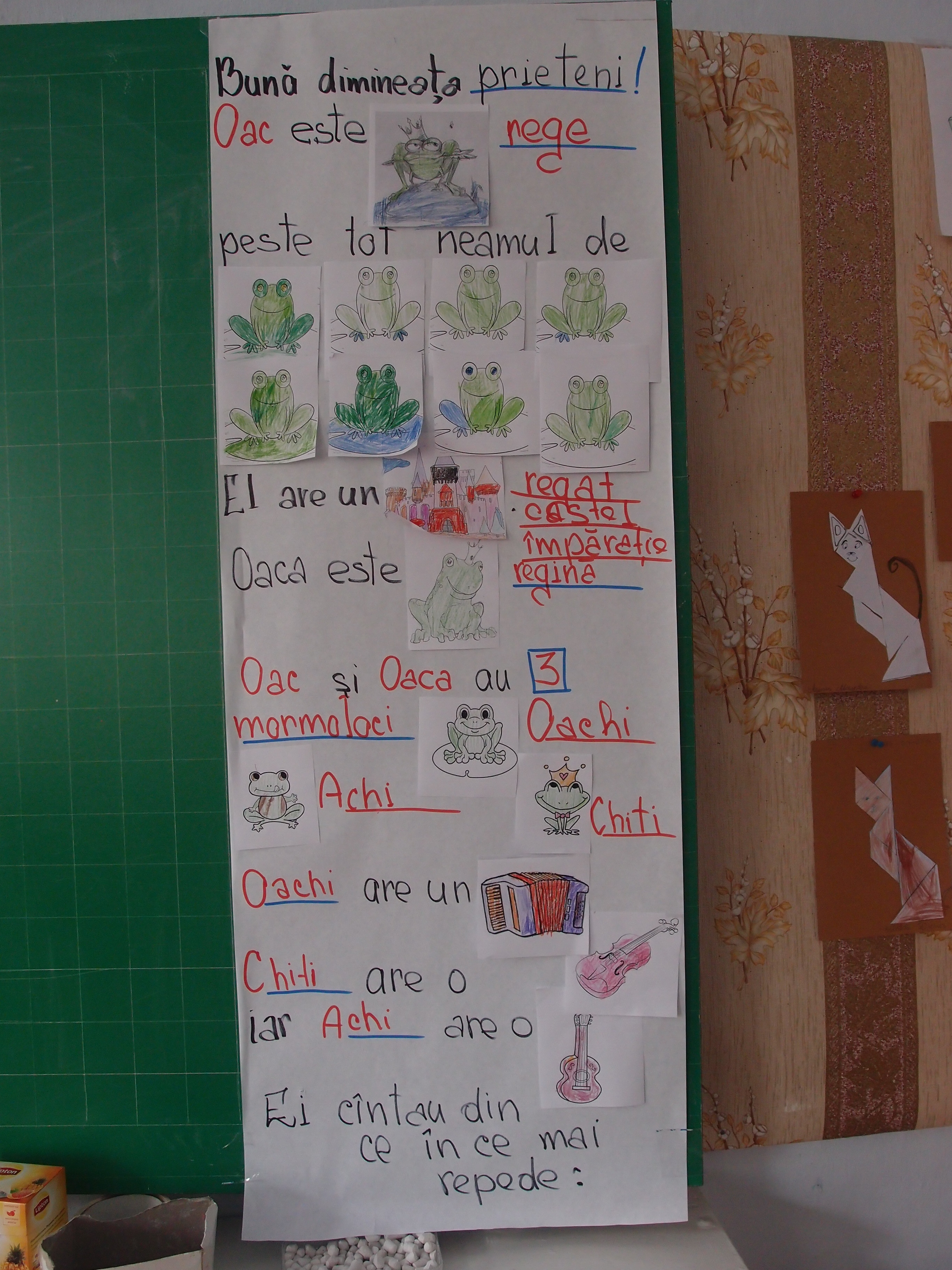 Activitate în grup: ”Regele Oac”
